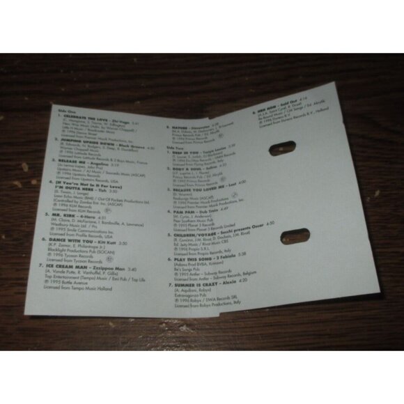 D.J. Line Volume 24 on cassette (Polygram Records, Various Artists, 1996) Rare! - Picture 3 of 3